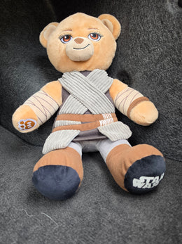 Build-A-Bear Star Wars Rey Teddy Bear Plush Scavenger Outfit Collectible Tan
