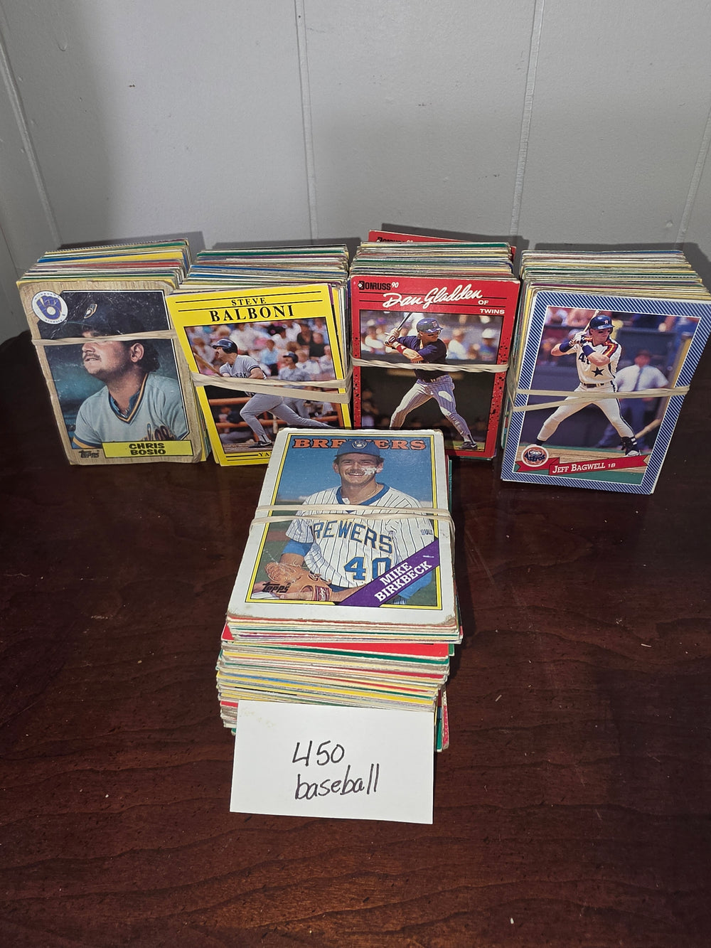 Bulk Lot of ~450 Vintage Baseball Cards – Late 80s & Early 90s (Topps, Donruss & More)