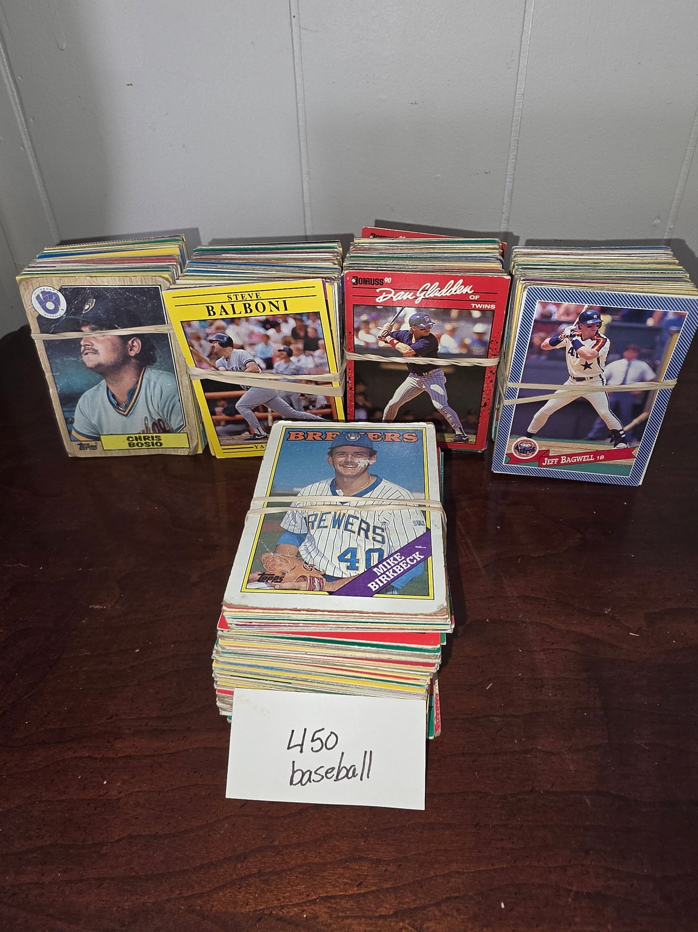 Bulk Lot of ~450 Vintage Baseball Cards – Late 80s & Early 90s (Topps, Donruss & More)