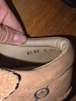 Born Brown Leather Monk Strap Clogs Hand Stitched Seam Shoes B7327 Womens 8.5 40