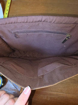 Komal's Passion Leather Saddle Bag Brown Messenger Bag Crossbody Satchel Buckle