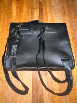 Wednesday Nevermore Academy Satchel Backpack Black Faux Leather Netflix Bag