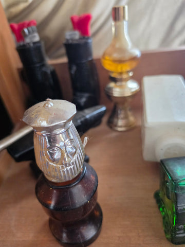 Vintage Avon Novelty Cologne & Aftershave Glass Bottle Lot (Golf Bags, Boot, Trucks, Anvil & More)