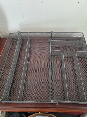 Steel Mesh Silverware & Utensil Drawer Organizer - Expandable