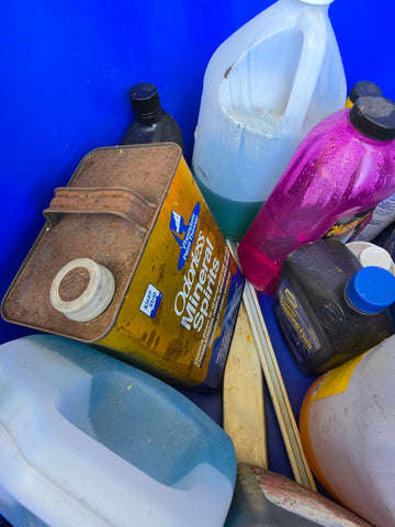 Assorted Automotive Fluids, Solvents & Car Care Supplies Lot
