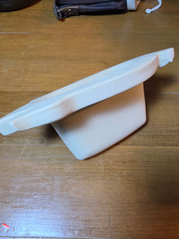 Haeger Natural Stone Pig Shaped Stoneware Bacon Baking Dish USA Vintage Cream