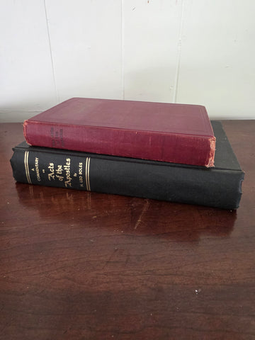 Vintage Religious Commentary Books: A Commentary on Acts of the Apostles by H. Leo Boles & The Acts of the Apostles (Set of 2 Hardcovers)