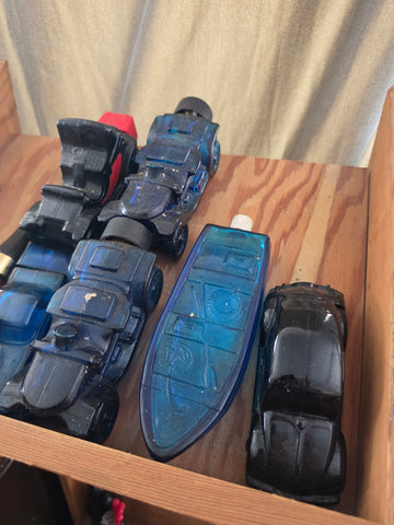 Vintage Avon Glass Aftershave / Cologne Decanter Lot – Vehicles, Boat, Pipe