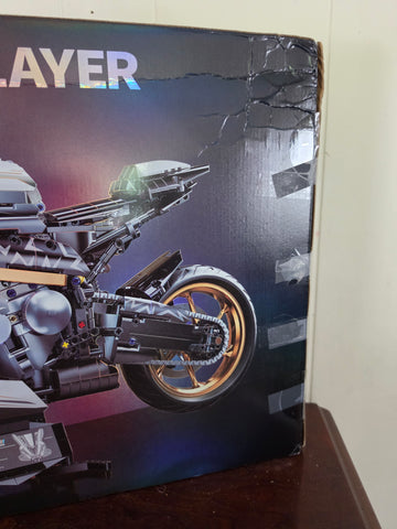 Machine Player "Platinum Warrior" Motorcycle Building Block Set (Item No. 88817, 1:5 Scale)