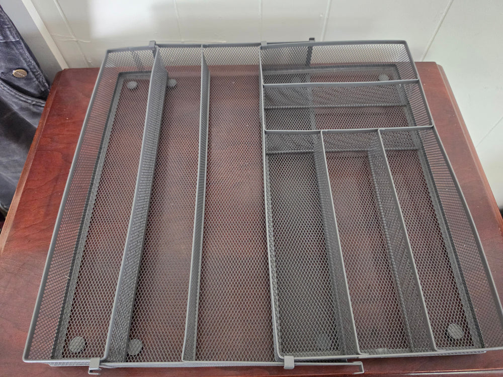 Steel Mesh Silverware & Utensil Drawer Organizer - Expandable
