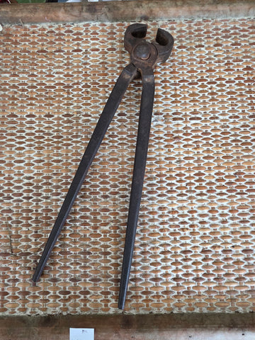 Vintage Blacksmith Hoof Nippers & End-Cutting Pincers