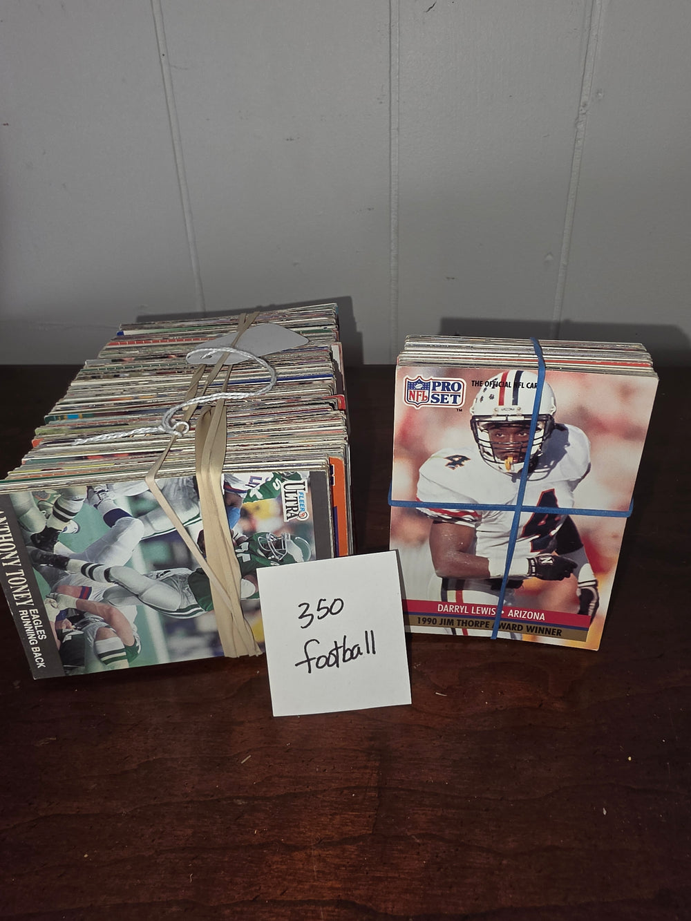 350+ Vintage Football Trading Cards Lot (Pro Set, Fleer Ultra & More)