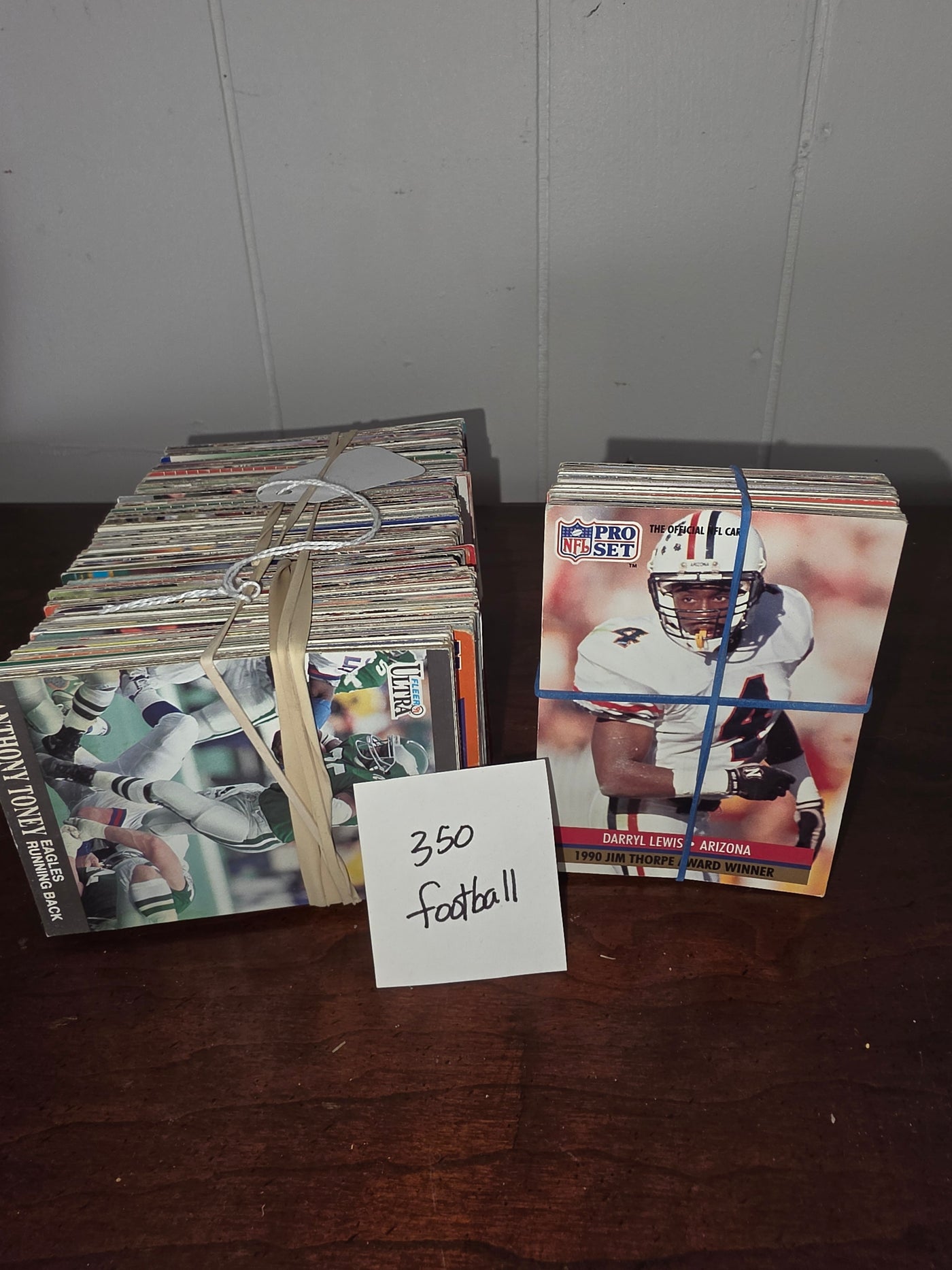 350+ Vintage Football Trading Cards Lot (Pro Set, Fleer Ultra & More)