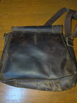 Komal's Passion Leather Saddle Bag Brown Messenger Bag Crossbody Satchel Buckle